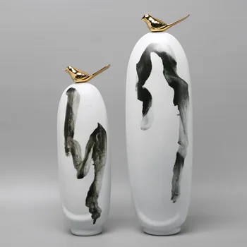 

Modern Chinese high-grade ceramic home furnishings living room creative TV cabinet porch decorated with simple soft decoration