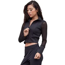 Быстросохнущее спортивное пальто из дышащей сетки на молнии с длинными рукавами, одежда для фитнеса и йоги