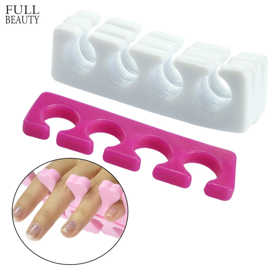 2 шт./компл. мягкий пластиковый разделитель пальцев гель лаки для УФ дизайна
