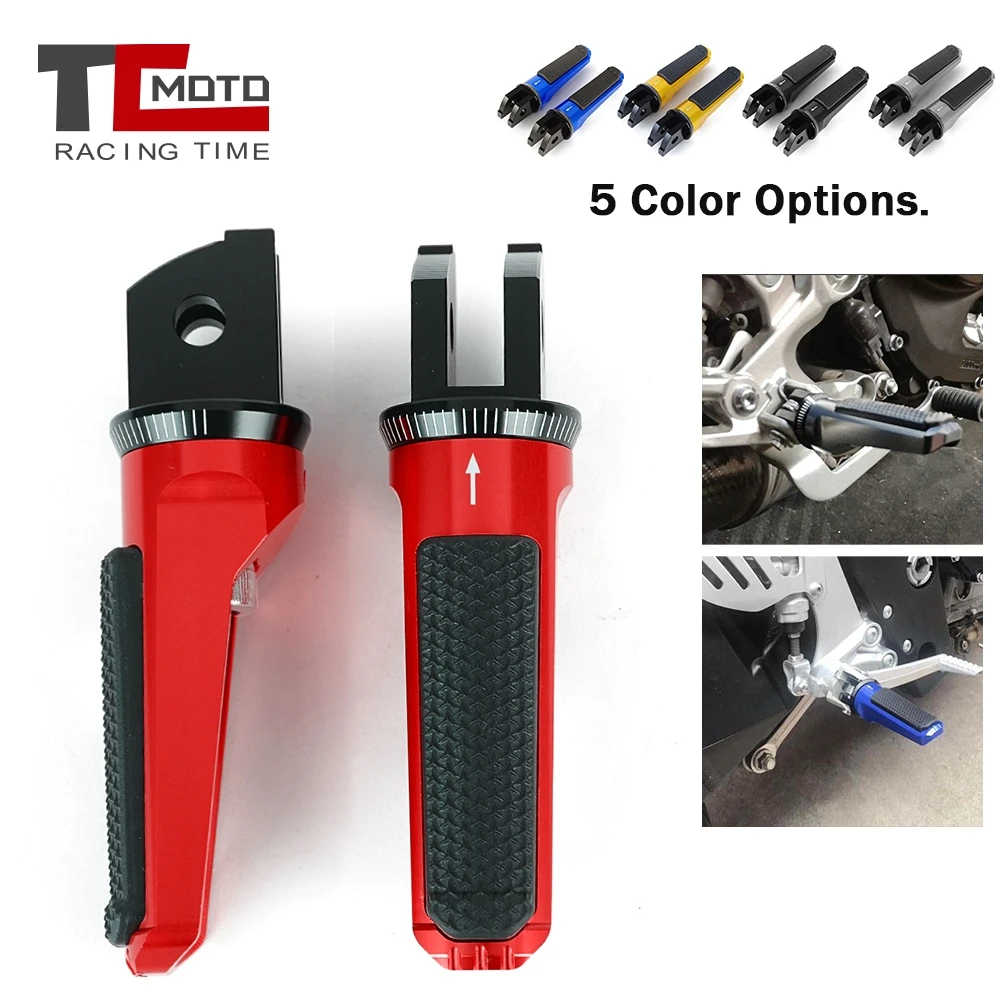 Motorcycle Footrests Front Foot Pegs For Yamaha MT07 MT09 MT 07 09 TRACER GT FZ6 FAZER FJR1300A/AS XSR700 XSR900 XSR 700 900 XJ6 DIVERSION motorcycle accessories motorcycle foot pedals motorcycle footrests