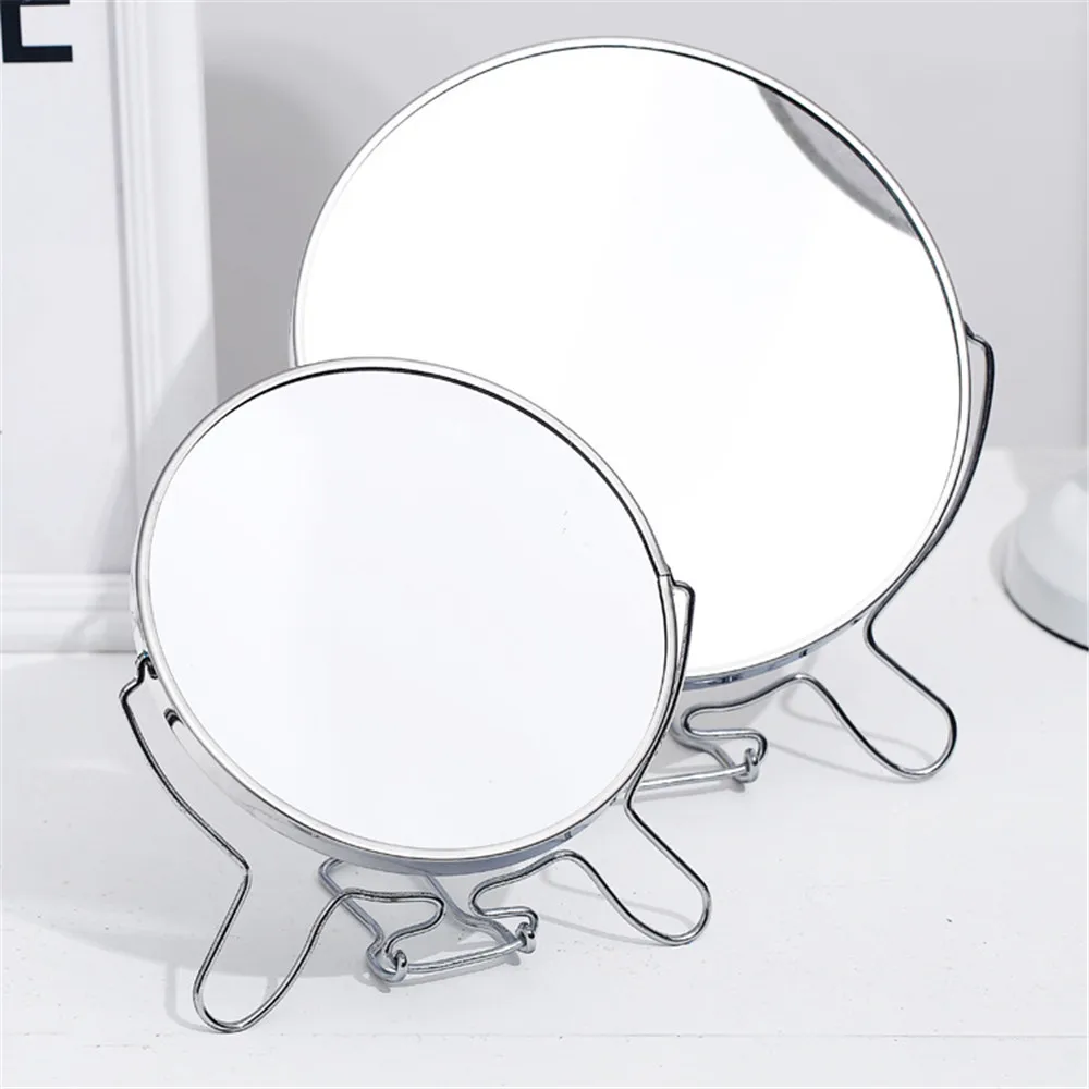 68 Inch 1X Folding Desktop Makeup MirrorMagnifying Mirror Double Side Mirror Metal Portable Travel Cosmetic Mirror Wall Hanging (3)