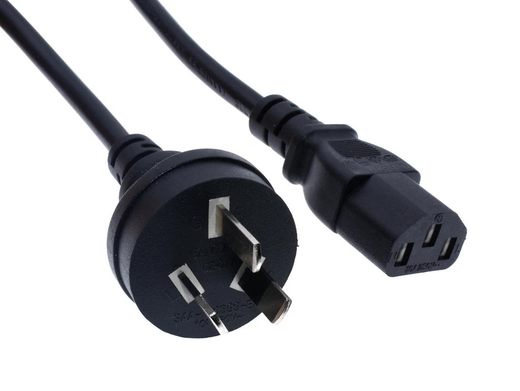 

SAA Australia Extension Cord 10A 250 Electric Wire Computer Laptop Male And Female IEC C13 Lead Silicone Power Cord