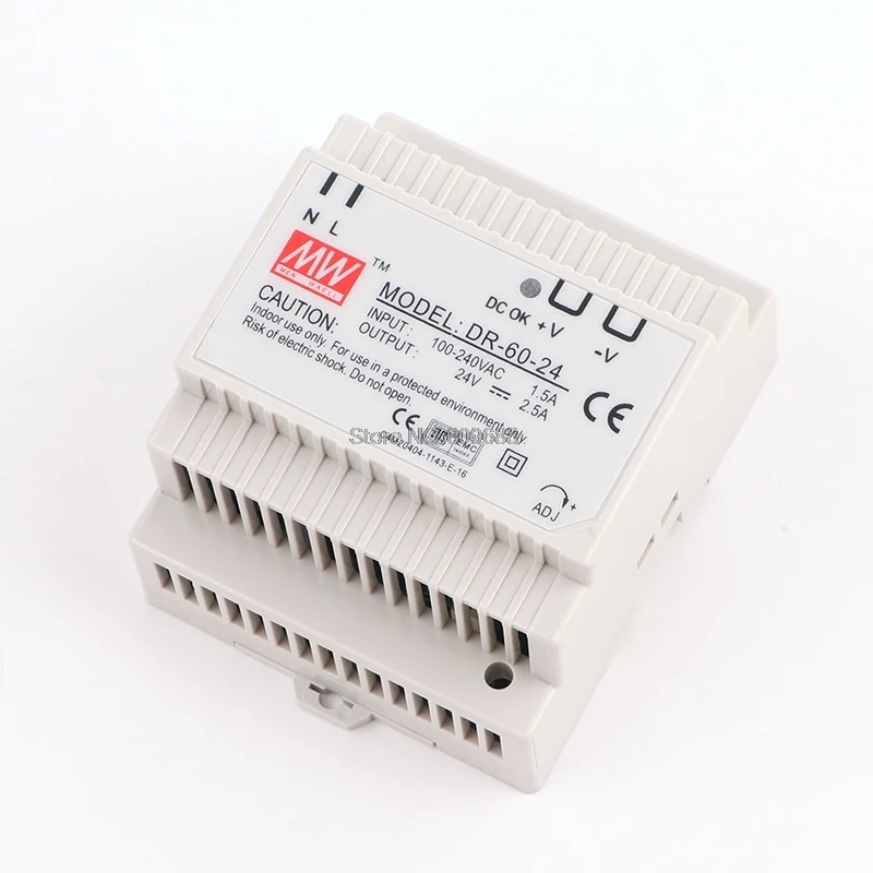 Dr60 Din Rail Type Power Supply Dr6024 Dr6024/12/18/5 Ac Dc Converter Switching Power