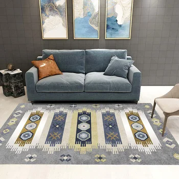 

Vintage Cover Carpets Waterproof Carpet For Living Room Nordic Minimalist Non-slip Antifouling Rug Modern Home Decor