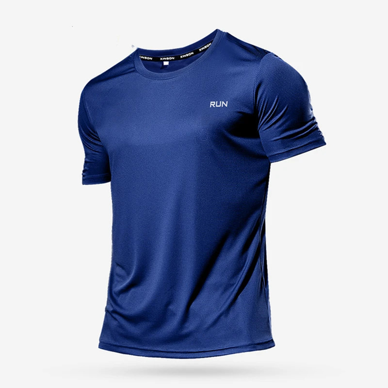 Camiseta multicolor de poliéster para Hombre, Ropa Deportiva de verano para  gimnasio, para correr, M 4XL|Camisetas para correr| - AliExpress