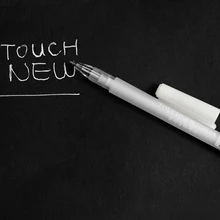 Белый крючок лайнер ручки Черный бумага текстовыделитель Reviser 0,8 мм 634B