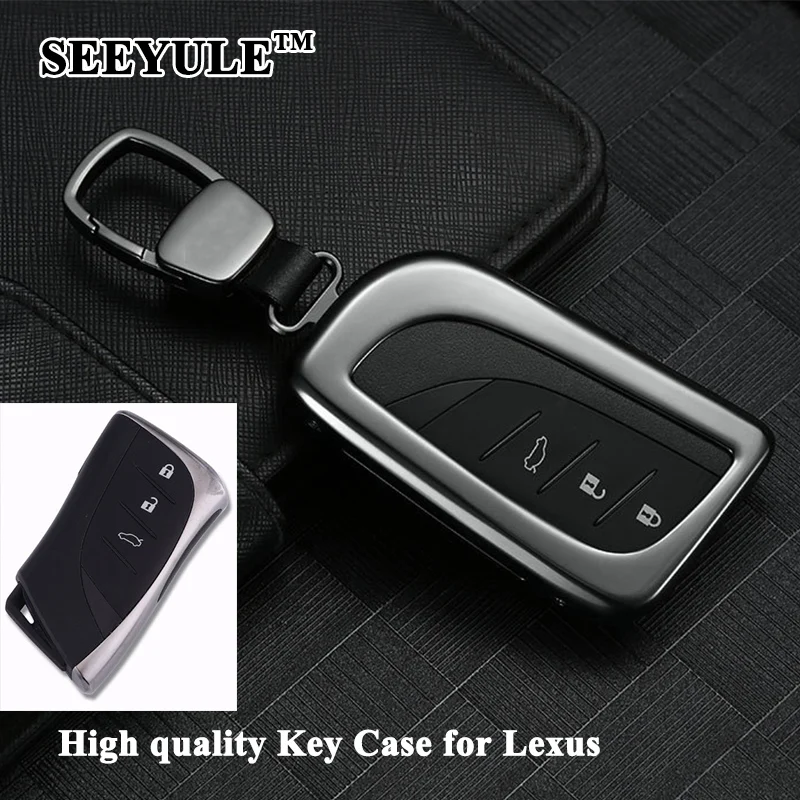 

1pc SEEYULE Car Key Case Shell Key Cover Protector Styling Accessories for Lexus ES300h LS500h LC500 LC500h 2018 2019 2020