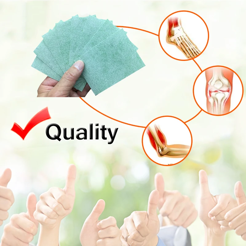 48pcs Body Knee Joint Back Pain Relief Patch China Traditional Natrual Herbal Self-heating Green Medical Plaster A029