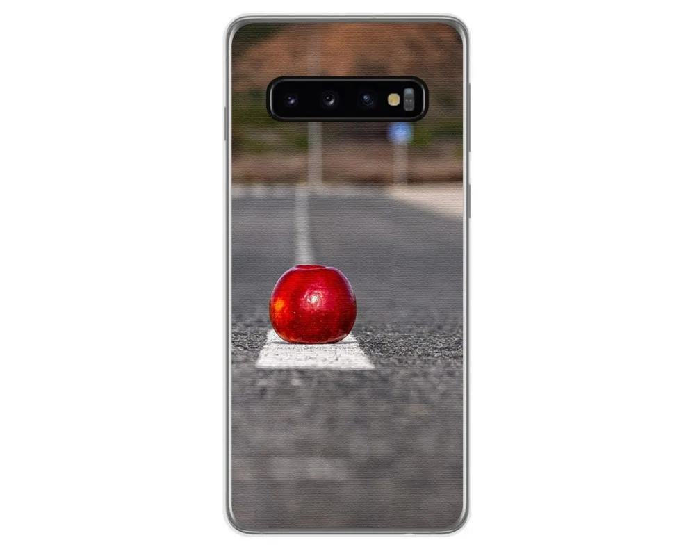 ТПУ гелевый Чехол для Samsung Galaxy S10 дизайн Apple чертежи|Бамперы| |