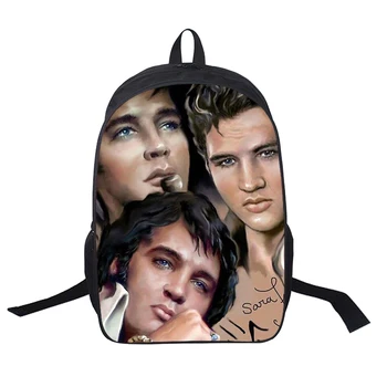 

Elvis Printed Designer Bookbag 16 Inch Korean Purse Backpack Leisure Waterproof Kpop School Bags for Teenager Girls School Bag