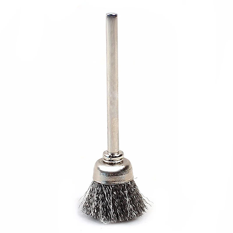 10Pcs Wire wheel brush polishing drill rotary tool grinding machine welding polishing cup bit metal descaling brush