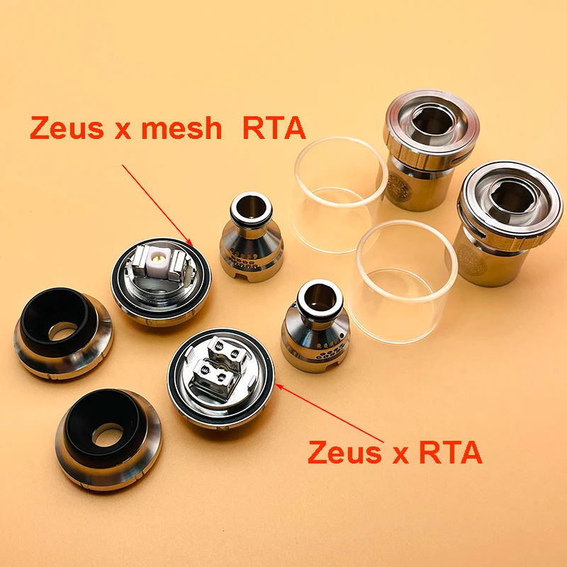 DSXvape-atomizador zeus x rta zeus x mesh rta, 3,5 ml/4,5 ml, 25mm, doble bobina Ni80 con cubierta de malla, tanque reconstruible, vaporizador - Imagen 4