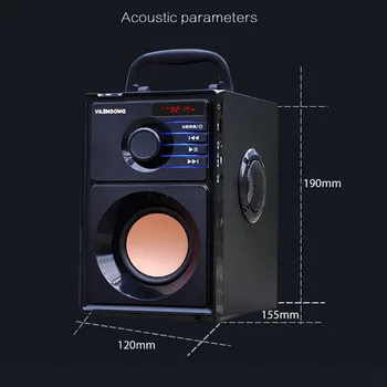 

Wireless portable subwoofer, EasyLIFE high quality stereo bluetooth speaker subwoofer, music player LCD monitor ACqwer SZ001