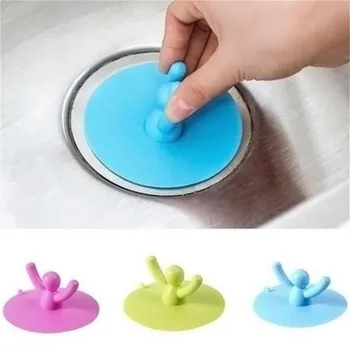 

Personality Soft Silicone Drain Cover Kitchen Food Washing Water Sink Drainer Bathroom Shower Dirty Strainer Disposal Stopper