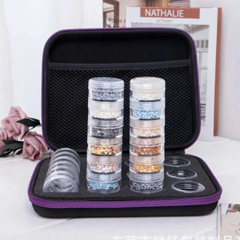 15/30/60120 Craft Storage Bottles Diamond Painting Accessories Container Bag Carry Case Sticker Box Convenience Bead Mural Tools