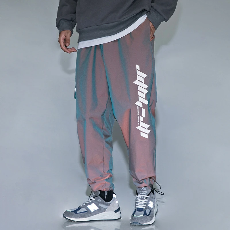 Reflective track pants mens Clearance