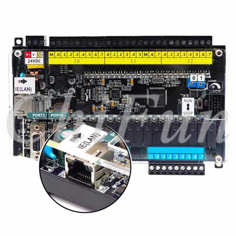 

Ethernet PLC industrial control board Compatible with Siemens S7-200 CPU226 24 input 16 output PID RTC 2*PPI Control