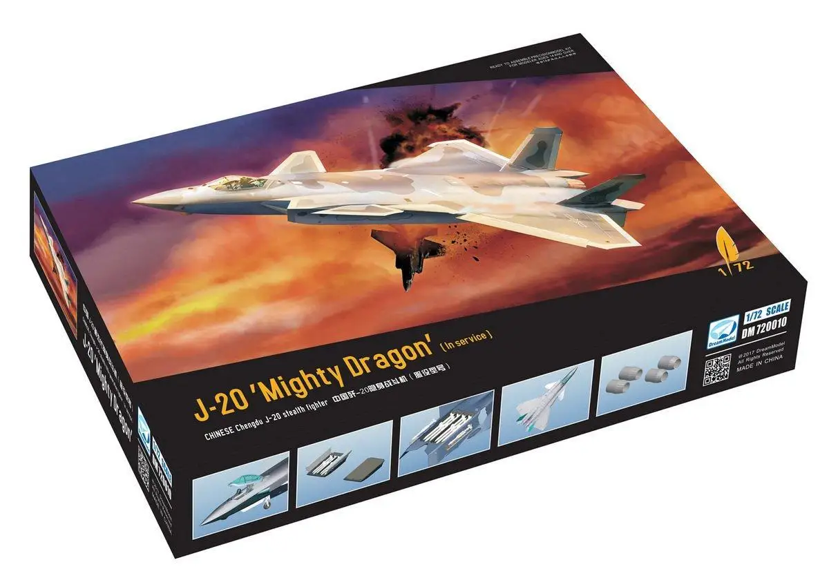 

Dream 720010 1/72 J-20 ‘Mighty Dragon’ [In service] NEW fighter plane Model