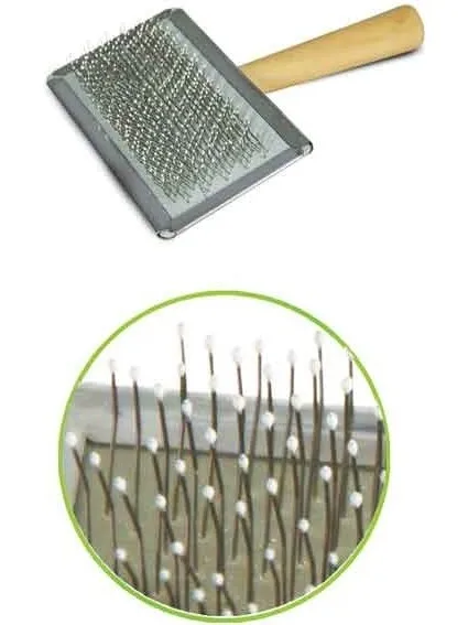 ^*Best Offers Slicker brush Cats with a drop with wooden handle 102A, 120х55мм