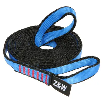 

Climbing Carabiner 23KN 16mm 150cm/4.9ft Rope Runner Webbing Sling Flat Strap Belt for Mountaineering Rock Caving Rappelling