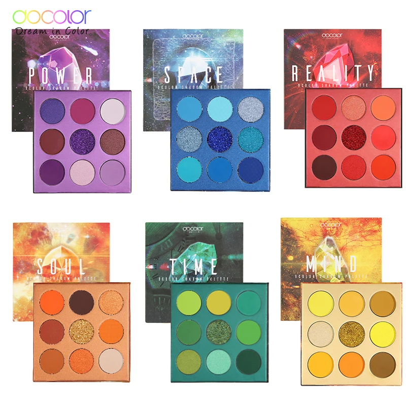 

Docolor 9 Colors Eye Shadow Palette Beauty Makeup Powder Matte Shimmer Glitter Eyeshadow Palette Waterproof Pigmented Cosmetic