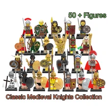 Средневековый замок рыцарь Викинг воины крестоносца эльф римская Спарта римский солдат египетская Atlantis Властелин колец строительный блок