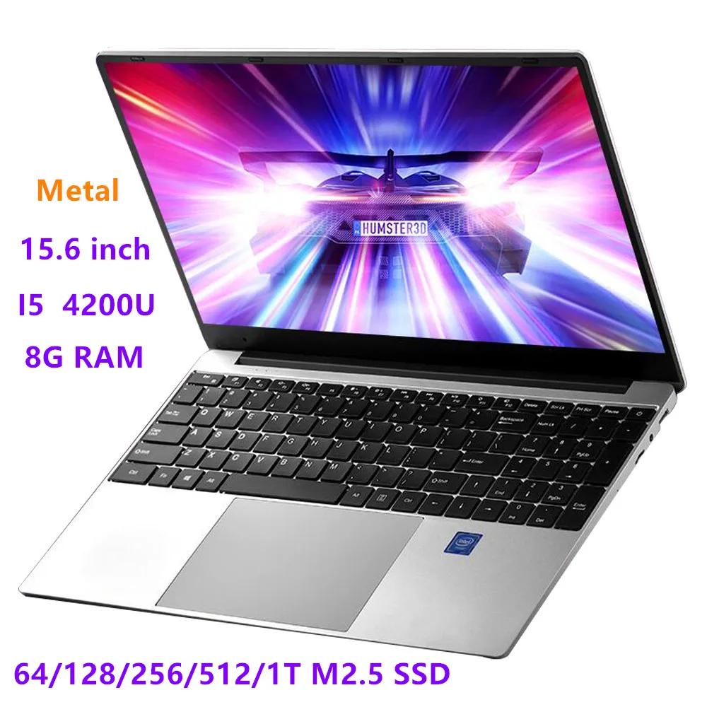 15 6 дюймовый ультрабук intel core I5 8 ГБ ОЗУ 64/128/256/512 ГБ/1T SSD 1920*1080 HD экран Windows 10 ноутбук