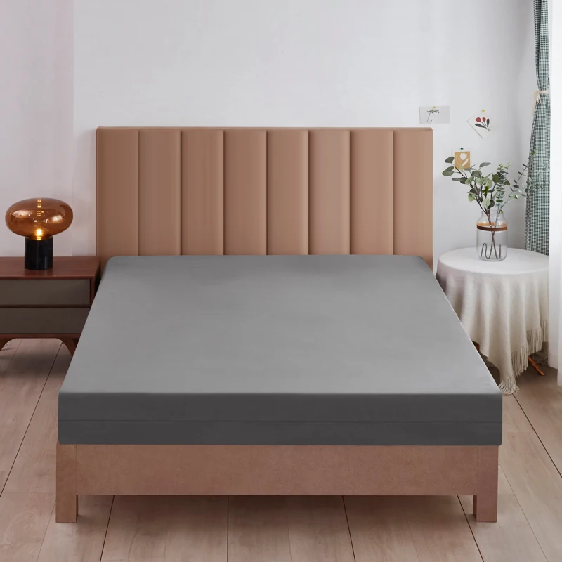 US $31.37 Six Sides Waterproof Dustproof AntiFouling Mattress Protective Cover Solid Color and a Variety of Specifications