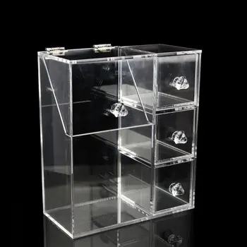 

Acrylic Transparent Make Up Cosmetic Box Makeup Tool Storage Box