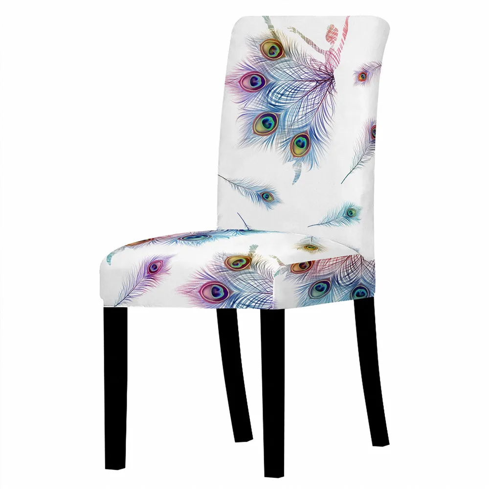 Universal Chair Covers Printed Elastic Stretch Universal Chair Cover Slipcovers For Dining Room Wedding Banquet Hotel