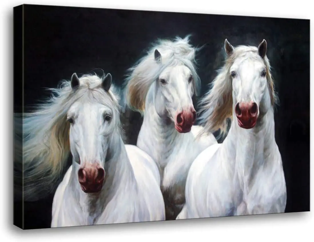 Настенное художественное оформление современная простая картина с лошадью