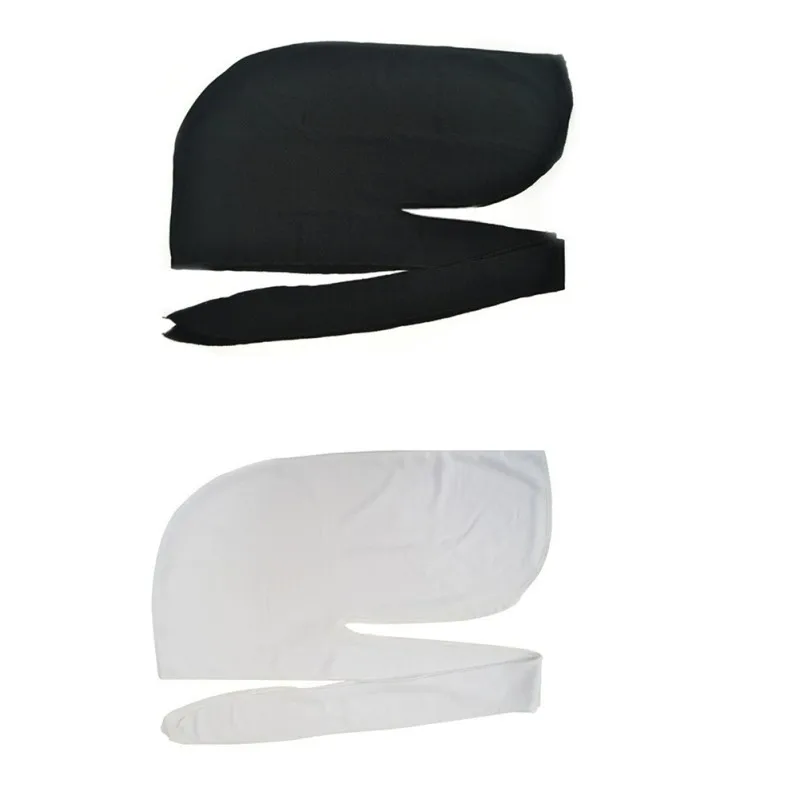 Liso preto branco sublimação de seda durag unissex onda boné bandana para  mulher e homem 50 peças frete grátis - AliExpress