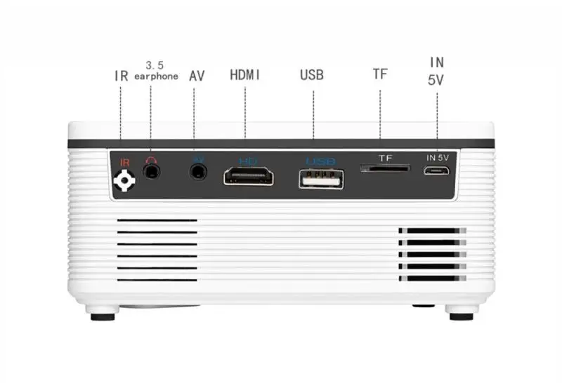 Портативный светодиодный мини проектор S361 320x240 пикселей 600 люмен домашний