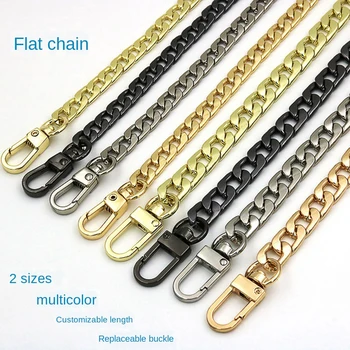 

Diysomes High Quality 100cm /120cm Metal Gold/Silver/Black Purse Chain Strap Handle Replacement Handbag Shoulder Bag Accessories