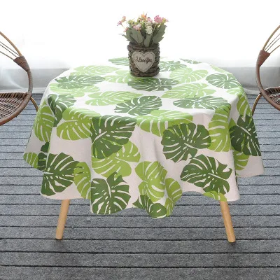 nappe Nordic Polyester Cotton Round Table Cloth Color Yellow Rice Word Gray Arrow Cotton and Linen Printing Tablecloth Custom - Color: nappe