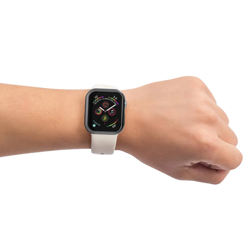 CACKOIE Soft Transparent TPU Screen Protector for Apple Watch42MM 38MM Case 5 4 3 2 1 2