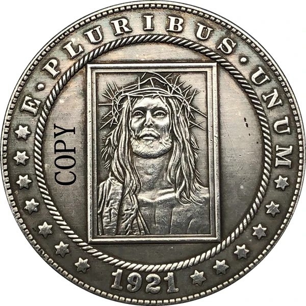 Hobo Nickel 1921-D копия монеты доллара США Моргана 190 | Дом и сад