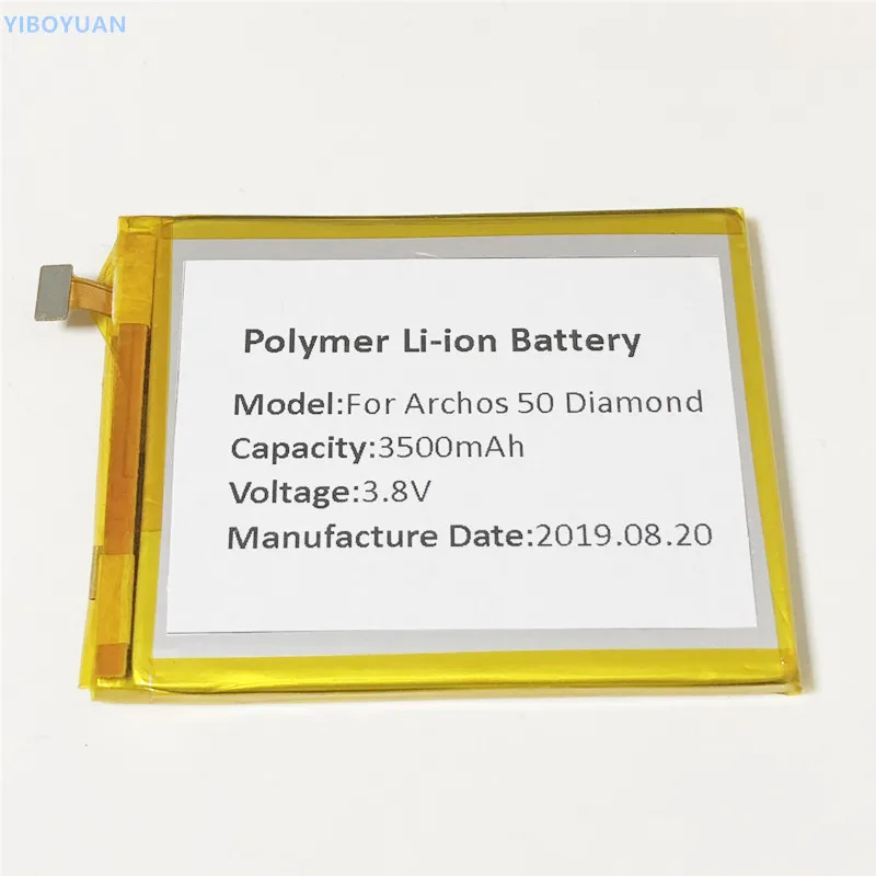 3,8 V 3500mAh для аккумулятора Archos 50 Diamond