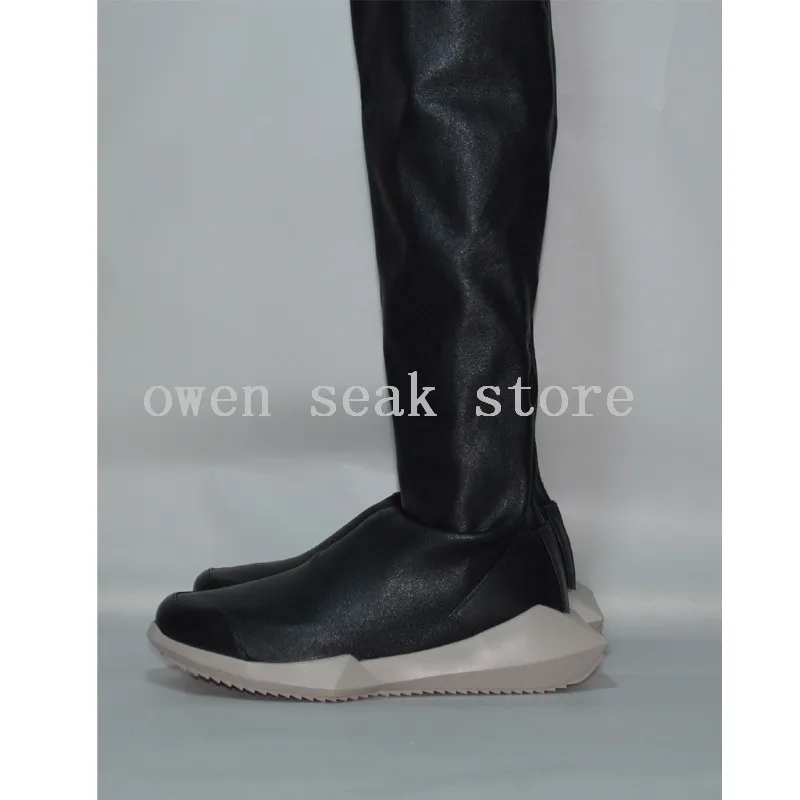 Женские сапоги выше колена Owen Seak Роскошные зимние из искусственной кожи