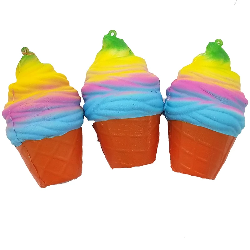 Мягкий медленно поднимающийся антистресс Jumbo пончик Squishy Единорог мороженое еда десерт новинка игрушки для детей Детские игрушки Squishy - Цвет: WNNL019