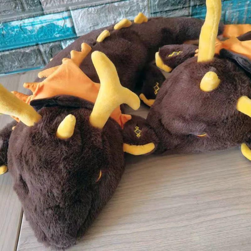 70CM Genshin impact Plushie Morax Dragon Plush Rock King Zhong Li Cosplay Project Dolls Soft Stuffed Toys | Игрушки и хобби
