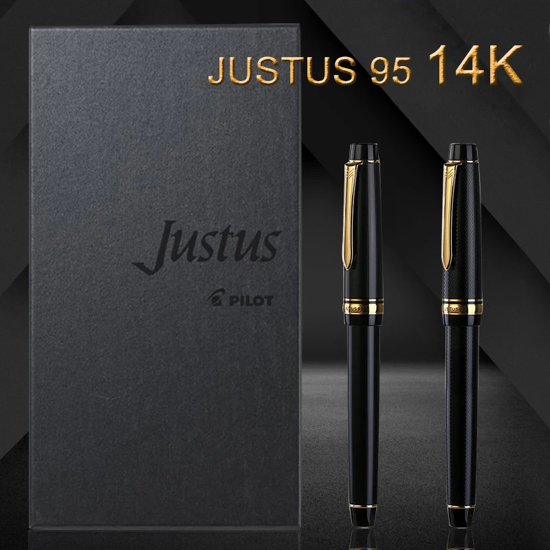 PILOT Justus95 авторучка 14K золото перо Регулируемый мягкий и жесткий Золотой практика