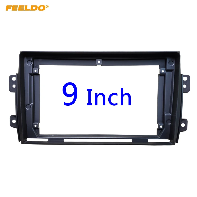 FEELDO Car Stereo 9&quot Big Screen 2DIN Fascia Frame Adapter For Suzuki SX4 Audio Dash Fitting Panel Kit #HQ3890 | Автомобили и