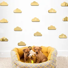 Funlife напрямую от производителя продажи детской комнаты украшения настенные наклейки Экологически чистые Мультфильм Облако наклейка на зеркало