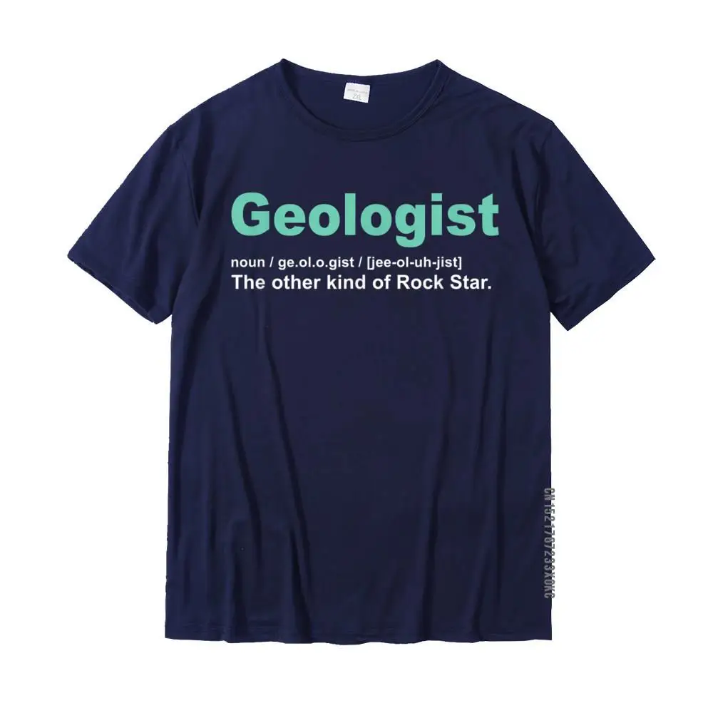 Cool Print Tops & Tees for Students Fashionable Summer/Autumn Crewneck 100% Cotton Short Sleeve Top T-shirts Normal Tops & Tees Geologist Rock Star Definition Funny Geology Gifts Gneiss T-Shirt__MZ20445 navy