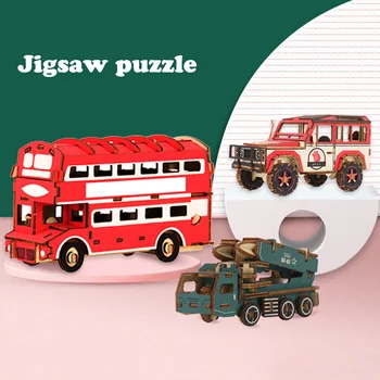 

Children Kids 3D Puzzle Toy Model DIY Wooden Educational Gift Decoration for Home NIN668