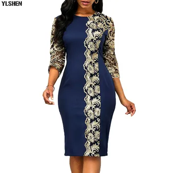 

S-5XL African Dress Africa Dresses for Women New Dashiki Lace Embroidery Bazin Bodycon Dress Vestido Africano Robe Ladie Clothes