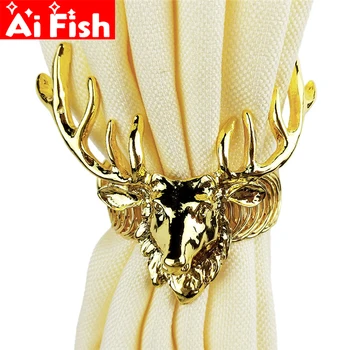 

Metal Curtain Buckle Nordic Curtain Accessories Decoration Reindeer Shape Home Christmas Tie Rope Strap Wall Hook X061-4