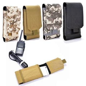 

Tactical Phone Pouch 5.5 Inch Belt Waist Molle Pack Outdoor Hunting Hiking EDC Utility Accessory Pouch