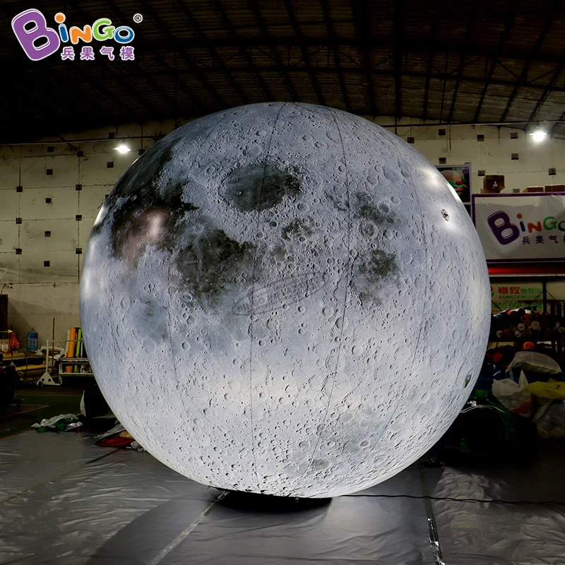 On Sale Inflatable Moon With LED Lights / Hanging Inflatable LED Moon Planet Model Toys